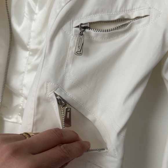 💫 Flash Sale💫White Moto Jacket - Picture 12 of 12